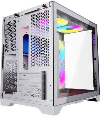 Корпус PowerCase Vision Micro, белый, mATX, Без БП (CVWM-L4)