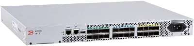 Коммутатор Brocade G610 24-port FC Switch, 24-port licensed, incl 24x 16Gb SWL SFP+, Enterprise SW Bundle (ISL Trunking, Fabric Vision, Extended Fabric), FOS Notupgradable, 1 PS, Rail Kit, 1Y Warranty