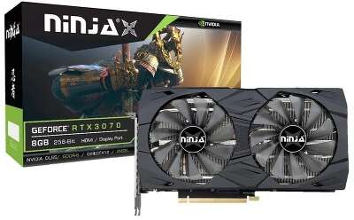 Видеокарта Ninja NVIDIA nVidia GeForce RTX 3070 5888SP 8Gb DDR6 PCI-E HDMI, 3DP