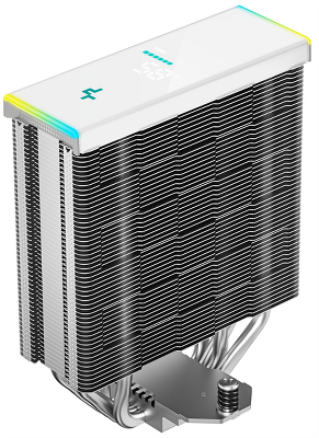 Кулер для процессора DEEPCOOL AK400 DIGITAL SE WH LGA1700/1200/115X/AM5/AM4 (18шт/кор, TDP 220W, PWM, Fan 120mm, 4 тепл. трубки, ARGB, белый) RET (R-AK400-WHADMN-GJD)