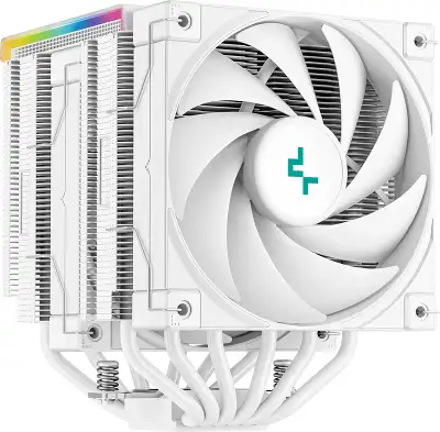 Устройство охлаждения(кулер) Deepcool AK620 Digital Soc-AM5/AM4/1200/1700/1851 белый 4-pin 28dB Al+Cu LCD 260W 1486gr Ret (R-AK620-WHADMN-G)
