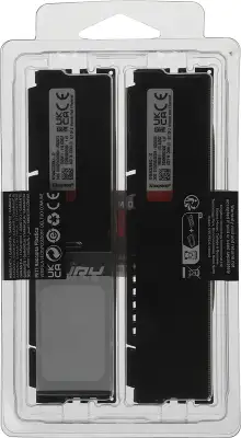 Память DDR5 2x16GB 6400MHz Kingston KF564C32BBK2-32 Fury Beast RTL Gaming PC5-51200 CL32 DIMM 288-pin 1.4В kit single rank с радиатором Ret