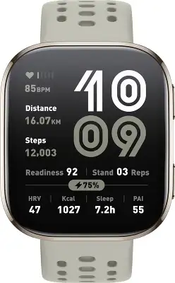 Смарт-часы Amazfit Bip 6 A2435 1.97" TFT корп.серый рем.серый разм.брасл.:130-195 мм (1747007)