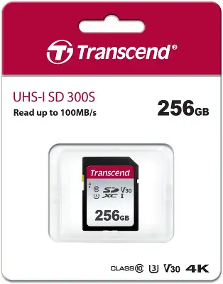 Флеш карта SDXC 256GB Transcend TS256GSDC300S w/o adapter