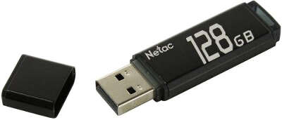 Модуль памяти USB3.0 Netac U351 128 Гб черный [NT03U351N-128G-30BK]