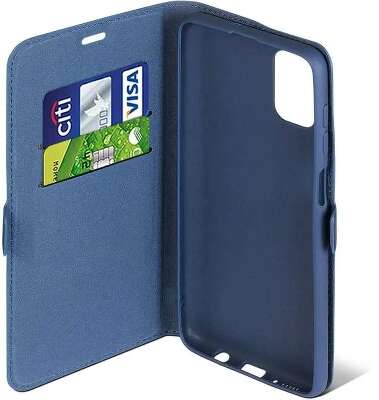 Чехол (флип-кейс) DF для Samsung Galaxy M51 sFlip-71 синий (DF SFLIP-71 (BLUE))