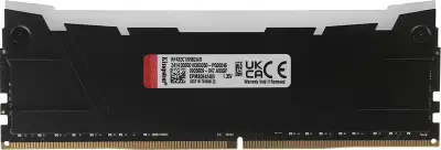 Память DDR4 8GB 3200MHz Kingston KF432C16RB2A/8 Fury Renegade RGB RTL Gaming PC4-25600 CL16 DIMM 288-pin 1.35В single rank с радиатором Ret