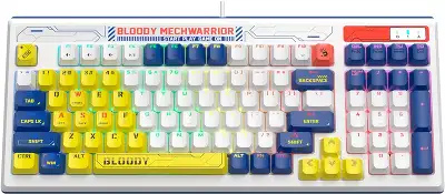 Клавиатура A4Tech B950 механическая синий USB for gamer LED кабель 1.8м