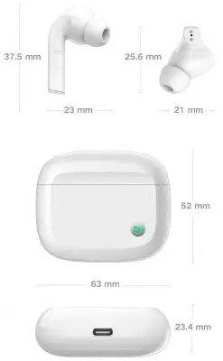 Гарнитура внутриканальные ZMI PurPods Pro TW100ZM белый беспроводные bluetooth в ушной раковине