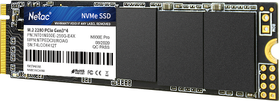 SSD накопитель Netac SSD N930E Pro 256GB PCIe 3 x4 M.2 2280 NVMe 3D NAND, R/W up to 2040/1270MB/s, IOPS(R4K) 150K/180K, TBW 150TB, 3y wty