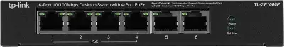 Коммутатор TP-LINK TL-SF1006P, 6*10/100