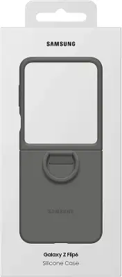 Чехол (клип-кейс) Samsung для Samsung Galaxy Z Flip6 Silicone Case Flip 6 (F741) серый (EF-PF741TJEGRU)