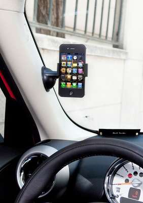 Универсальный автомобильный держатель ExoMount для iPhone 4/4S, белый