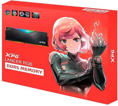 Модуль памяти ADATA 64GB ADATA DDR5 6400 DIMM XPG Lancer RGB 2*32, CL32, 1.4V