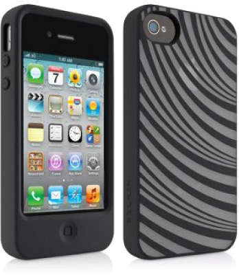 Чехол Belkin Essential 035 для iPhone 4/4S, Black/Clear [F8W033cwC03]