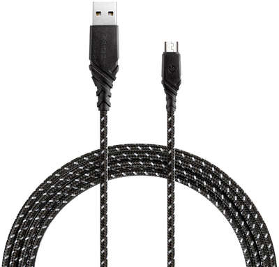 Кабель EnergEA NyloGlitz USB to MicroUSB, 1.5 м, чёрный [CBL-NGAM-BLK150]