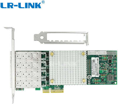 Сетевой адаптер LR-LINK LREC9054PF-4SFP Intel I350 AM4 PCI-E x4 100MB 4 X SFP