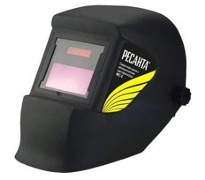 Маска сварщика Ресанта МС-2 филь.:хамел. кл.:1/1/1/2 см.экр.92x42мм черный/красный (65/14)