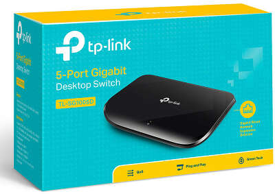 Коммутатор TP-Link TL-SG1005D (L2) 5x1Гбит/с неуправляемый