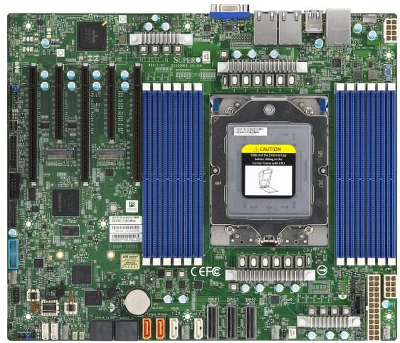 Материнская плата Supermicro Motherboard 1xCPU H13SSL-N 9004/9005 Series /12xDIMM/ 1xGE/ 3xPCIex16, 2xPCIex8/ 2xM.2(PCIe)(ATX)Bulk