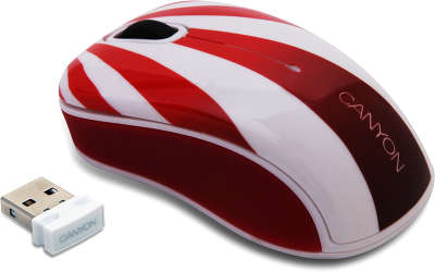 Мышь беспроводная CANYON CNL-MSOW07 Rising Sun Red,White