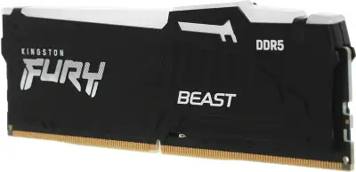 Память DDR5 8GB 5600MHz Kingston KF556C36BBEA-8 Fury Beast Black Expo RGB RTL Gaming PC5-44800 CL36 DIMM 288-pin 1.25В single rank с радиатором Ret