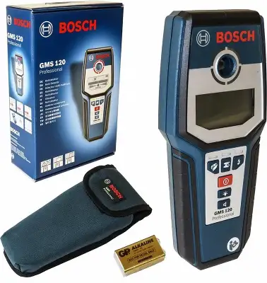 Детектор металла Bosch GMS 120 Professional синий/черный (0601081000)