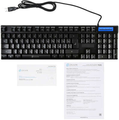Клавиатура Оклик 760G GENESIS черный USB for gamer LED