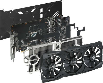Видеокарта PCI-E AMD Radeon RX 580 8192MB GDDR5 Asus [ROG-STRIX-RX580-O8G-GAMING]