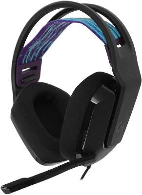 Logitech Гарнитура игровая G335, для компьютера и игровых консолей, шумоподавление, 1x3.5 мм, кабель 2 м, чёрный.