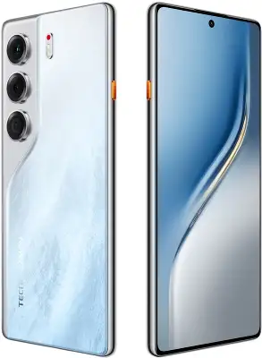 Смартфон Tecno Camon 40 256Gb 12Gb белый моноблок 3G 4G 2Sim 6.78" 1080x2436 Android 15 50Mpix 802.11 a/b/g/n/ac NFC GPS GSM900/1800 GSM1900 Protect FM microSD max1024Gb