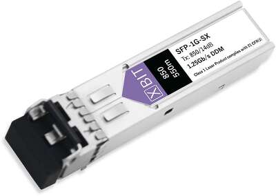 Трансивер XBIT SFP-1G-SX SFP, 1.25Gb/s, 550m, 8dB, 850nm, MMF, 2LC, DDM