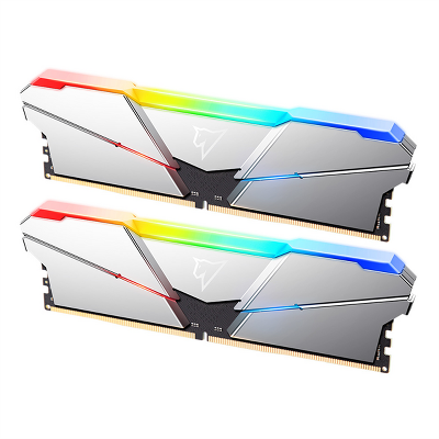 Оперативная память Netac Shadow RGB 32GB (2x16GB) DDR5-5600 (PC5-44800) C40 40-40-40-77 1.2V XMP Dual DIMM Kit Silver