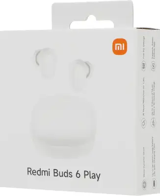 Наушники беспроводные Xiaomi Redmi Buds 6 Play White (BHR8773GL)