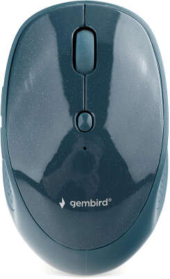 Мышь беспров. Gembird MUSW-550-1, Bluetooth 3.0, 1600 DPI, 6кн,, 2.4ГГц + BT синяя