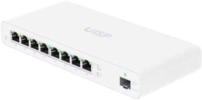 Маршрутизатор  Ubiquiti UISP Router 2 ядра (880 МГц), 8х 1G RJ45, 1х SFP, раздача PoE 110 Вт