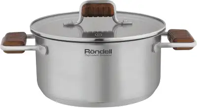 Кастрюля Rondell Fjord RDS-1791 3.2л. d=20см (с крышкой) стальной