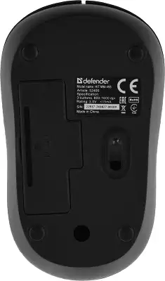 Мышь беспроводная HIT MM-495 черная 52495 DEFENDER