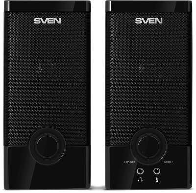 Колонки Sven SPS-603 2.0 черный 6Вт