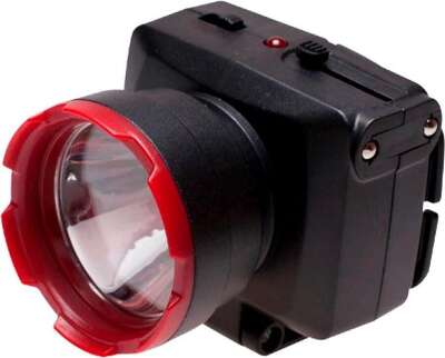 Фонарь налобный светодиодный аккумуляторный КОСМОС H1W, 2 режима, 1W LED, 500mah,  зарядка от сети