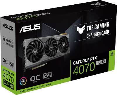 Видеокарта ASUS NVIDIA nVidia GeForce RTX 4070 TUF-RTX4070S-O12G-GAMING 12Gb DDR6X PCI-E HDMI, 3DP