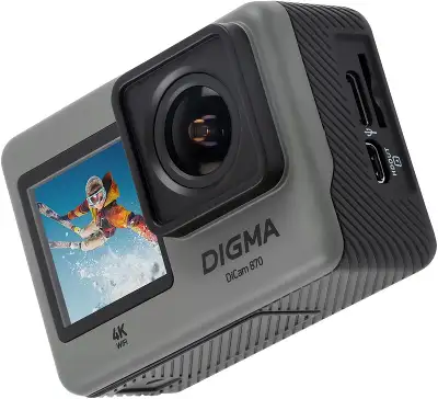 Экшн-камера Digma DiCam 870 серый