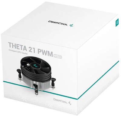 Вентилятор для процессора Deepcool THETA 21 PWM (Soc 115X/1200, 90mm, 2400rpm, 33.4 дБ, 95W, PWM 4-pin, Al) (DP-ICAP-T21P)