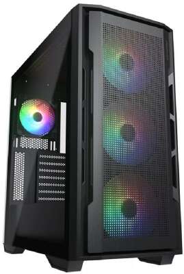 Cougar Корпус Uniface X RGB V2 Black, 4x140mm ARGB PWM Fan, ARGB PWM Fan Hub, без БП, E-ATX