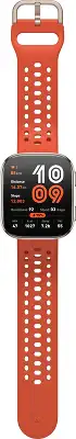 Смарт-часы Amazfit Bip 6 A2435 1.97" AMOLED корп.серый рем.красный разм.брасл.:130-195мм (6970100377880)