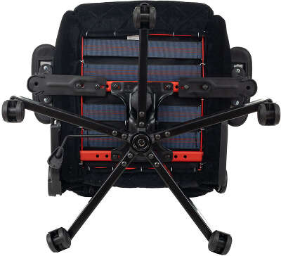 Кресло игровое Knight Outrider черный Light-20 с подголов. крестов. металл