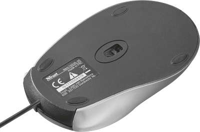 Мышь USB Trust EasyClick Mouse Silver/black