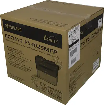 МФУ лазерный Kyocera FS-1025MFP (1102M63RU0/RUV/RU2/NX2/DZ2) A4 Duplex белый