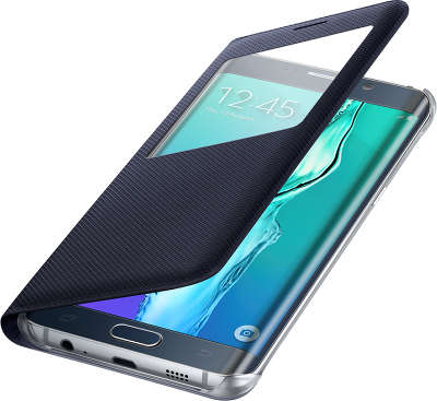 Чехол-книжка Samsung для Samsung Galaxy S6 Edge Plus S-View, черный (EF-CG928PBEGRU)