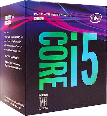 Процессор Intel Core i5 8400 (2.8GHz) LGA1151 BOX (работает только с 3xx чипсетами intel)